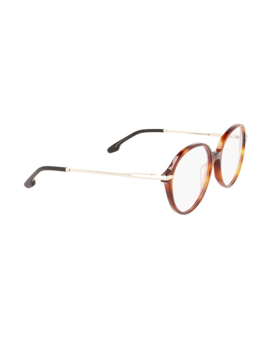 Victoria Beckham Brown Acetate Optical Frame Eyeglasses