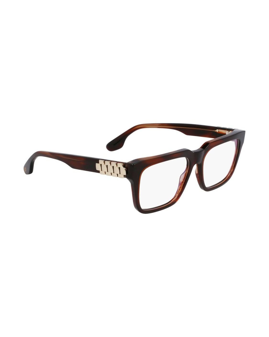 Victoria Beckham Brown Acetate Optical Frame Eyeglasses