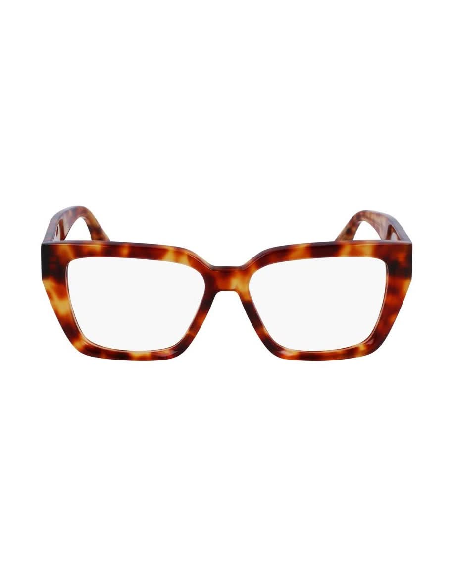 Victoria Beckham Brown Acetate Optical Frame Eyeglasses