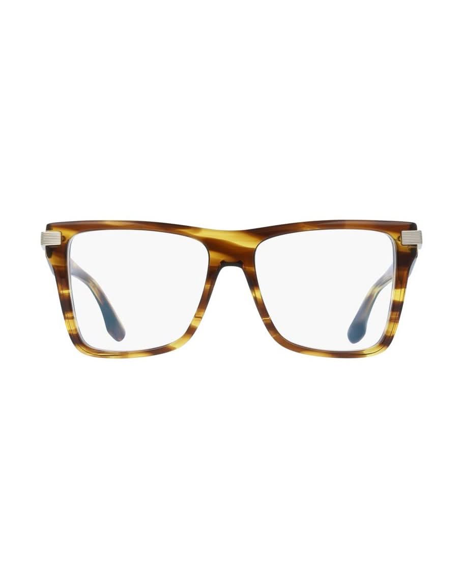 Victoria Beckham Brown Acetate Optical Frame Eyeglasses
