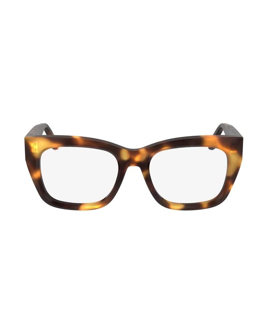 Victoria Beckham Brown Acetate Optical Frame Eyeglasses
