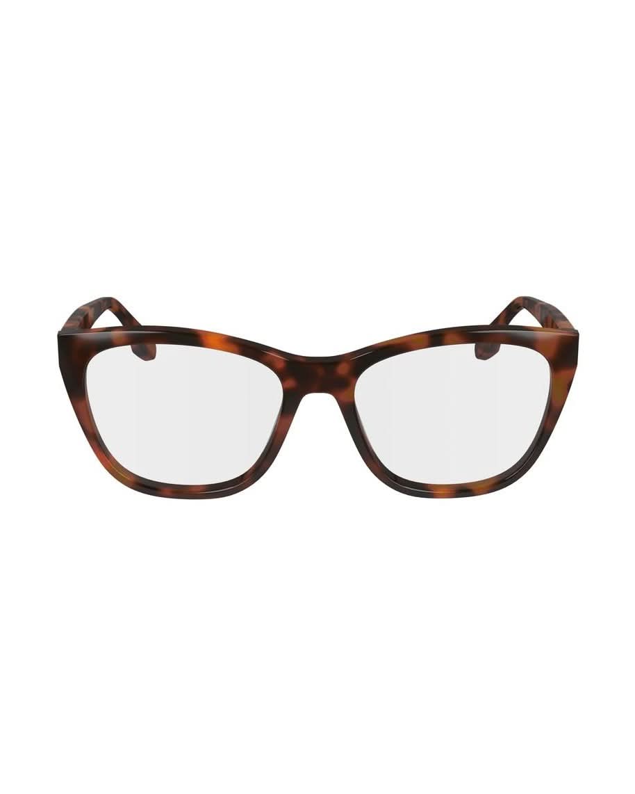 Victoria Beckham Brown Acetate Optical Frame Eyeglasses