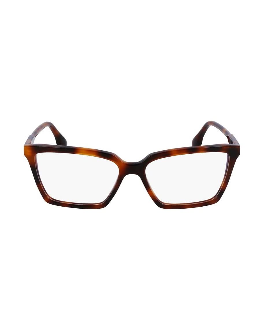 Victoria Beckham Brown Acetate Optical Frame Eyeglasses
