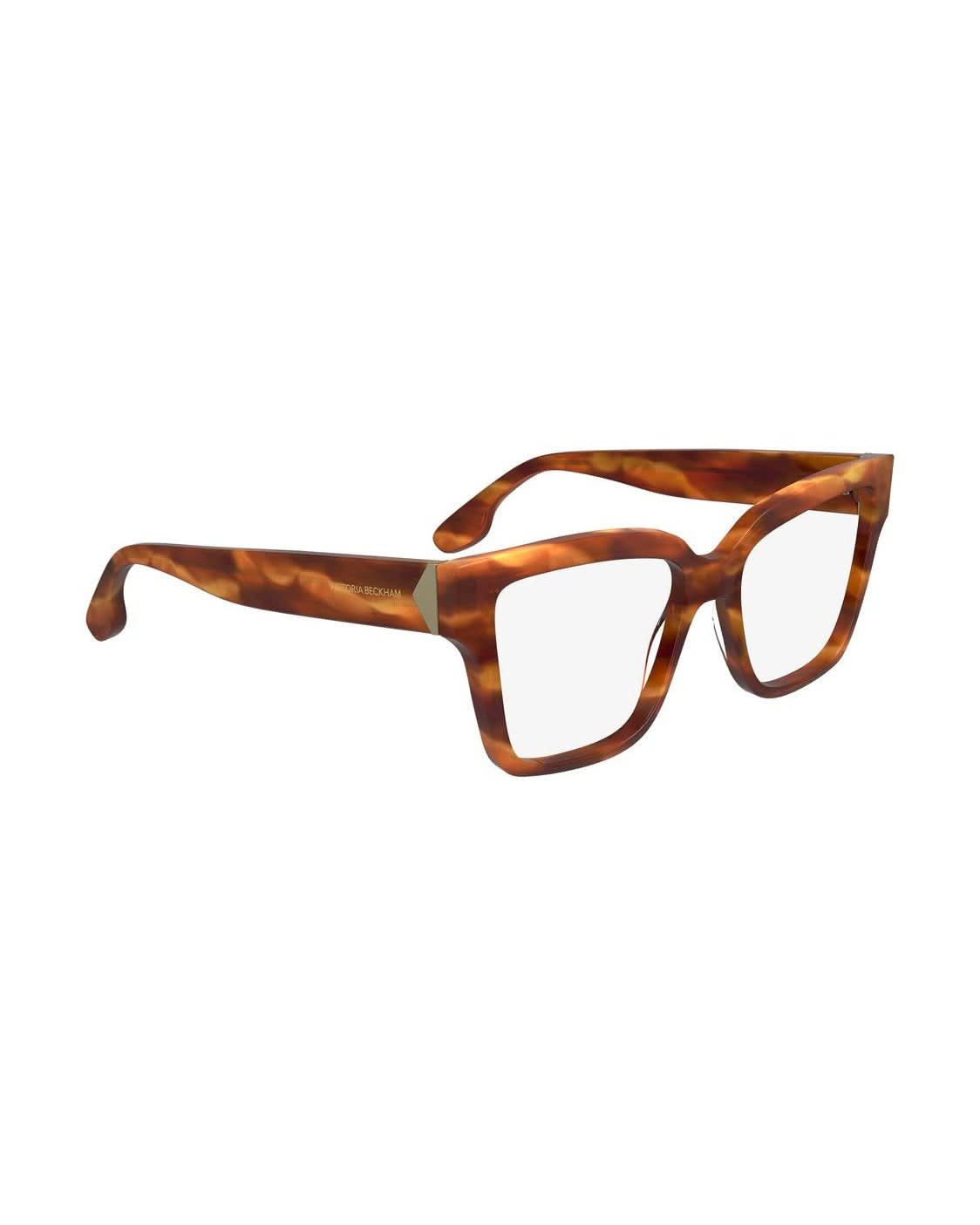 Victoria Beckham Brown Acetate Optical Frame Eyeglasses