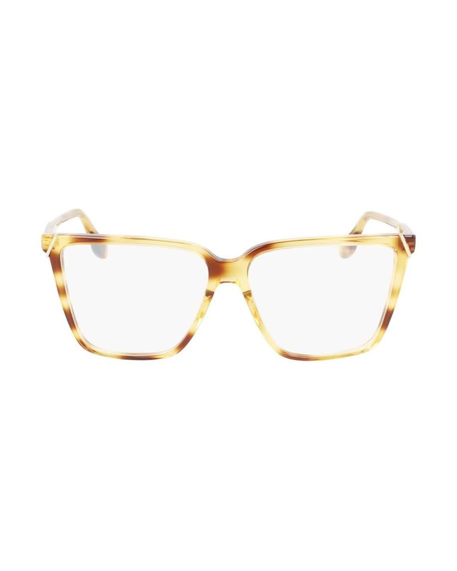 Victoria Beckham Brown Acetate Optical Frame Eyeglasses