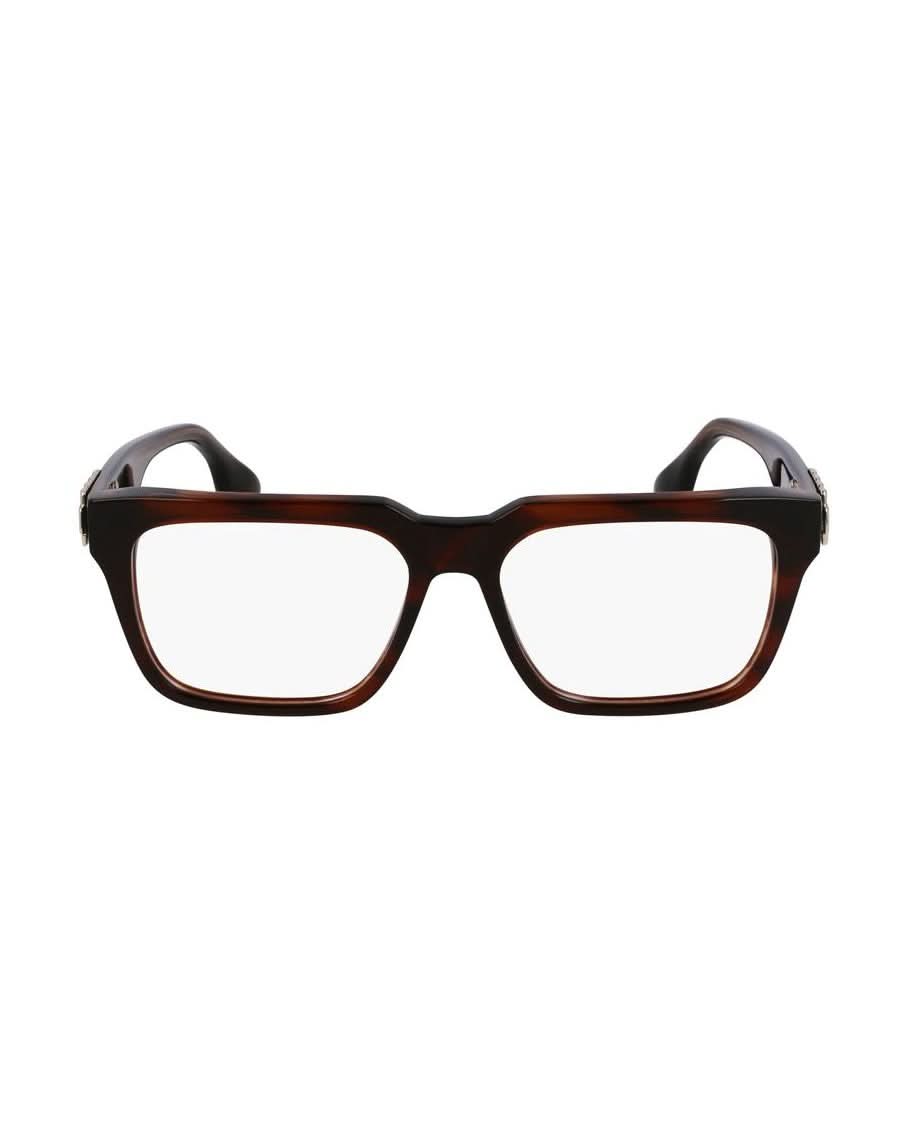 Victoria Beckham Brown Acetate Optical Frame Eyeglasses