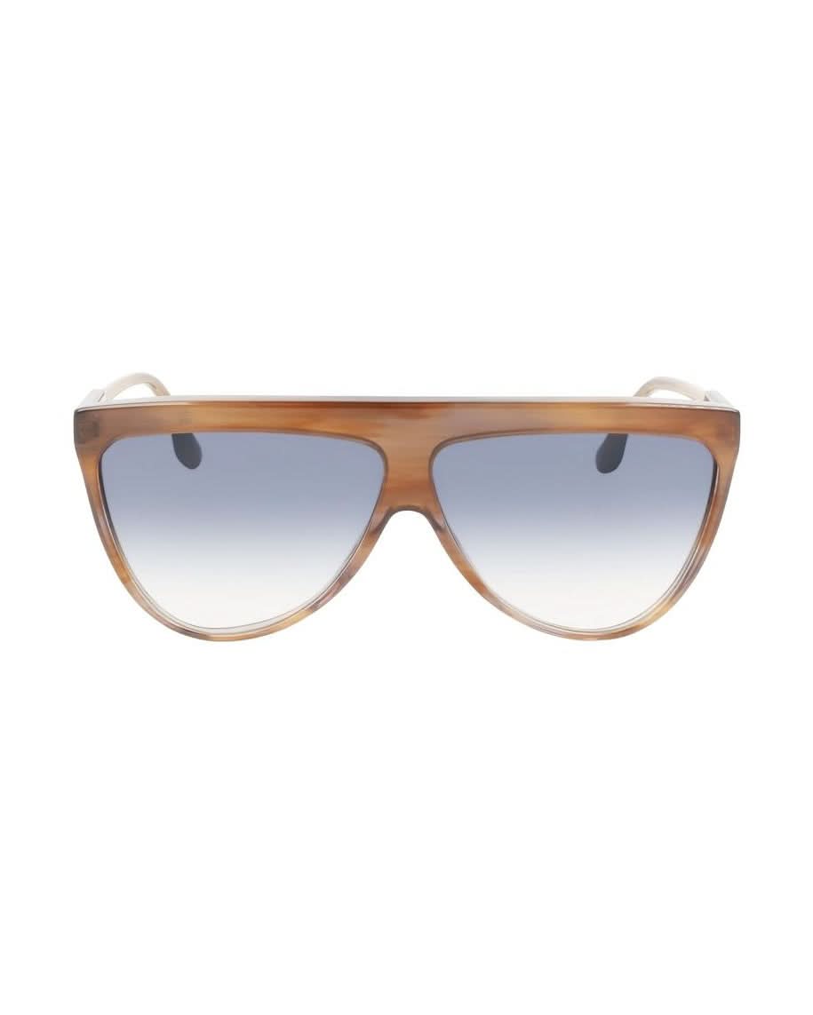 Victoria Beckham Brown Acetate Sunglasses Sunglasses