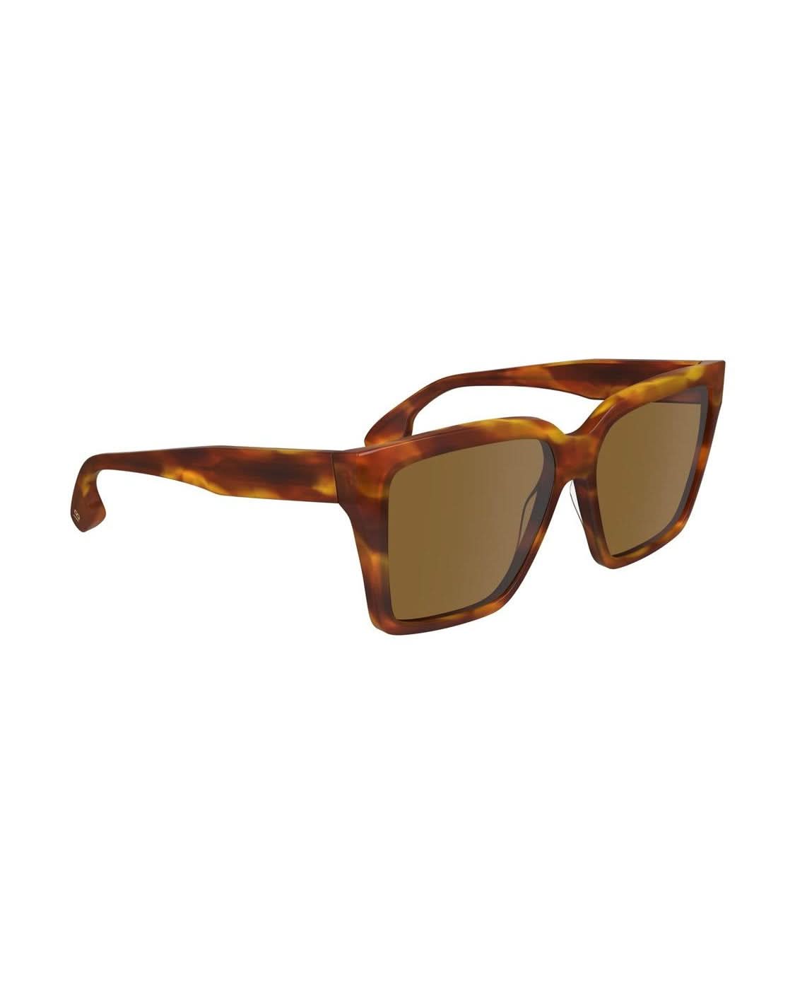 Victoria Beckham Brown Acetate Sunglasses Sunglasses