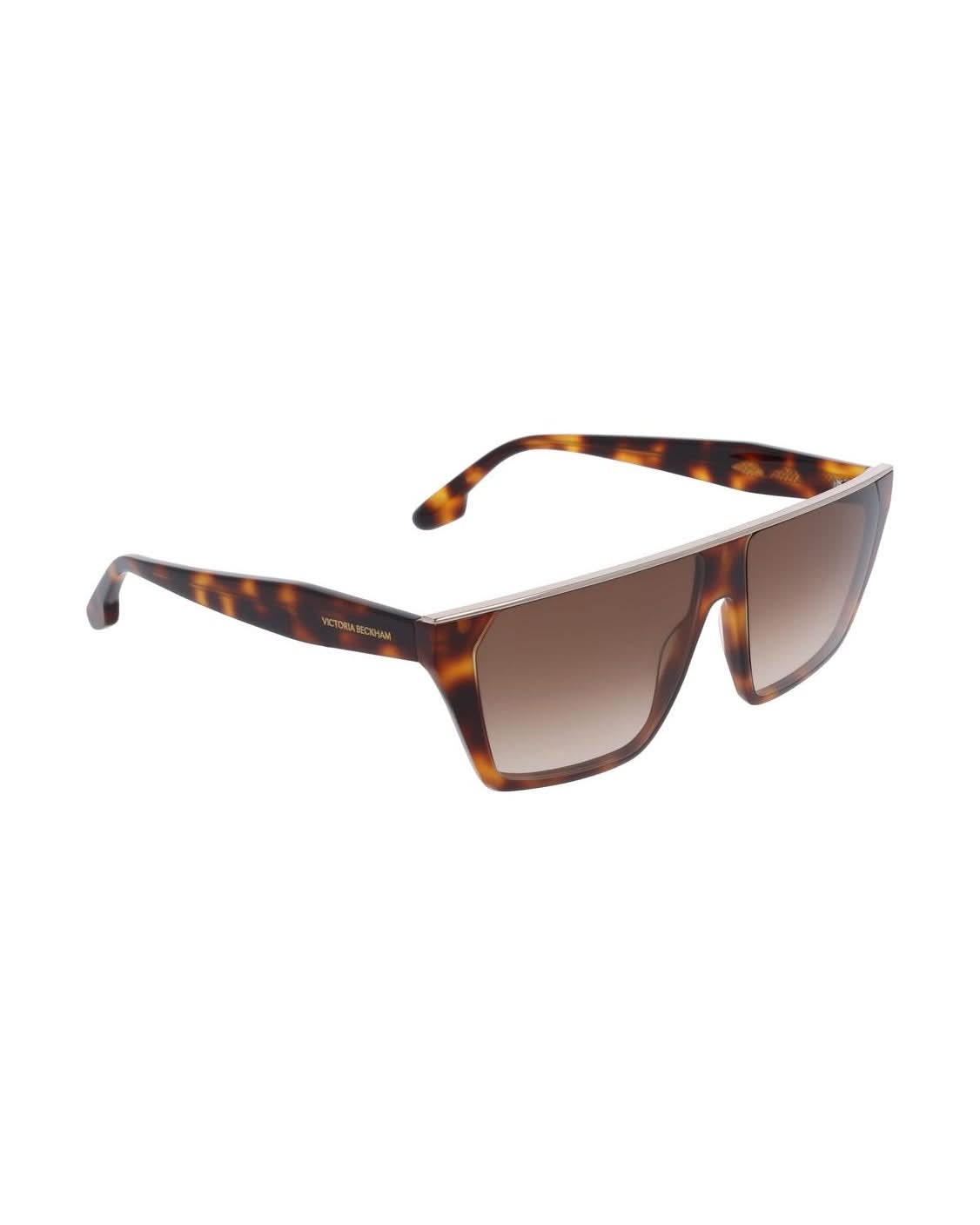 Victoria Beckham Brown Acetate Sunglasses Sunglasses