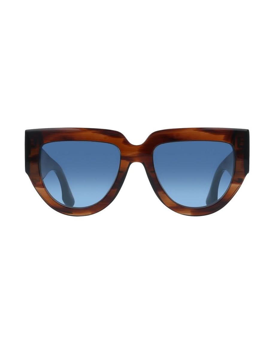 Victoria Beckham Brown Acetate Sunglasses Sunglasses