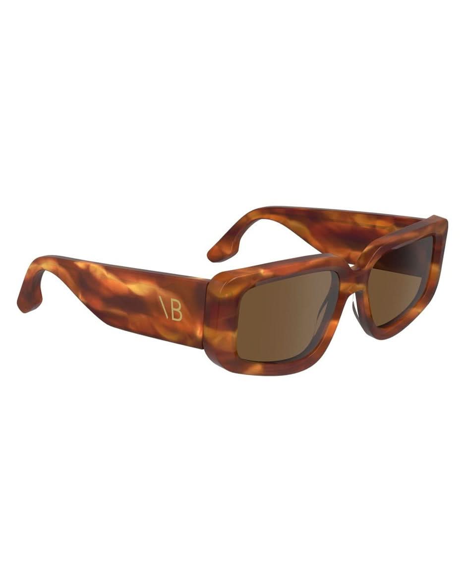 Victoria Beckham Brown Acetate Sunglasses Sunglasses