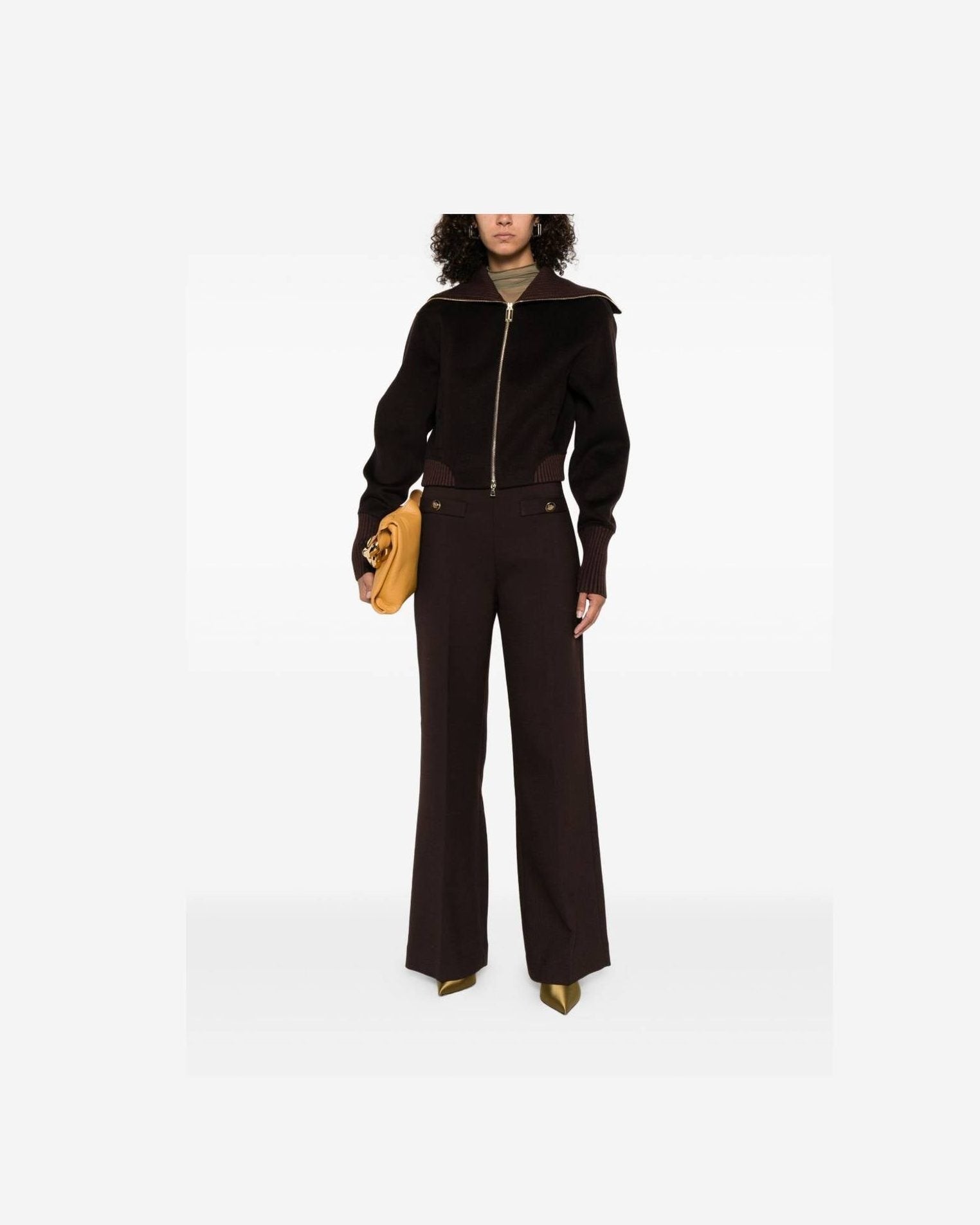 Victoria Beckham Brown Coat Glam Steals