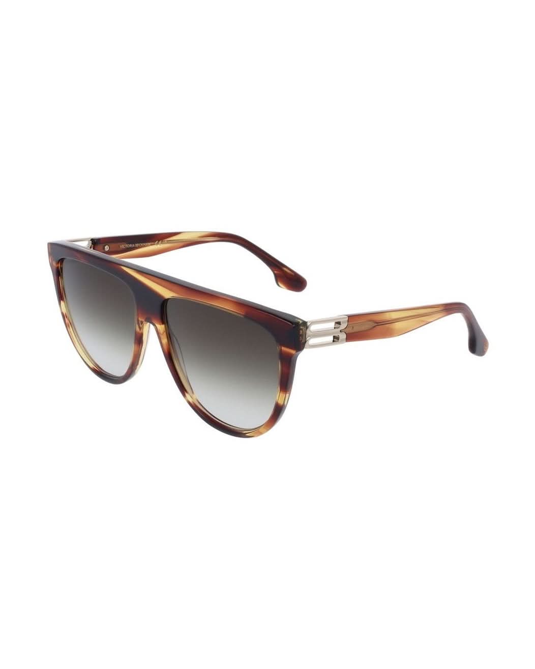 Victoria Beckham Brown Plastic Sunglasses