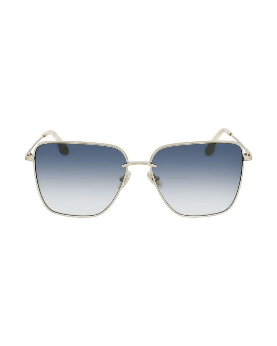 Victoria Beckham Gold Metal Sunglasses Sunglasses
