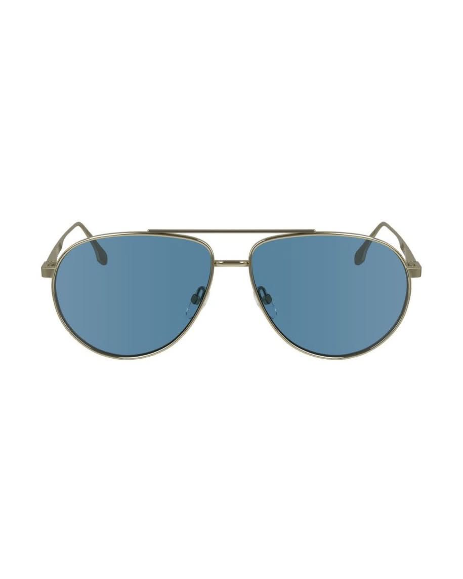 Victoria Beckham Gold Metal Sunglasses Sunglasses