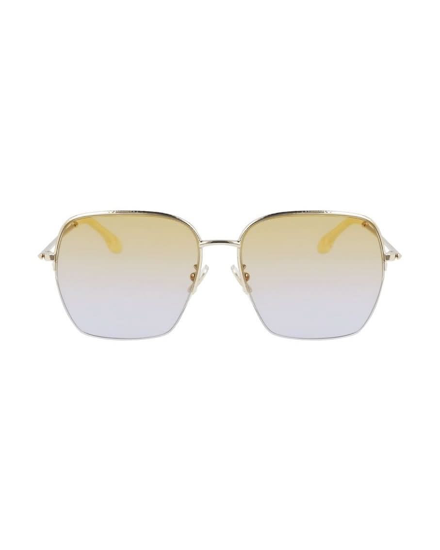 Victoria Beckham Gold Metal Sunglasses Sunglasses