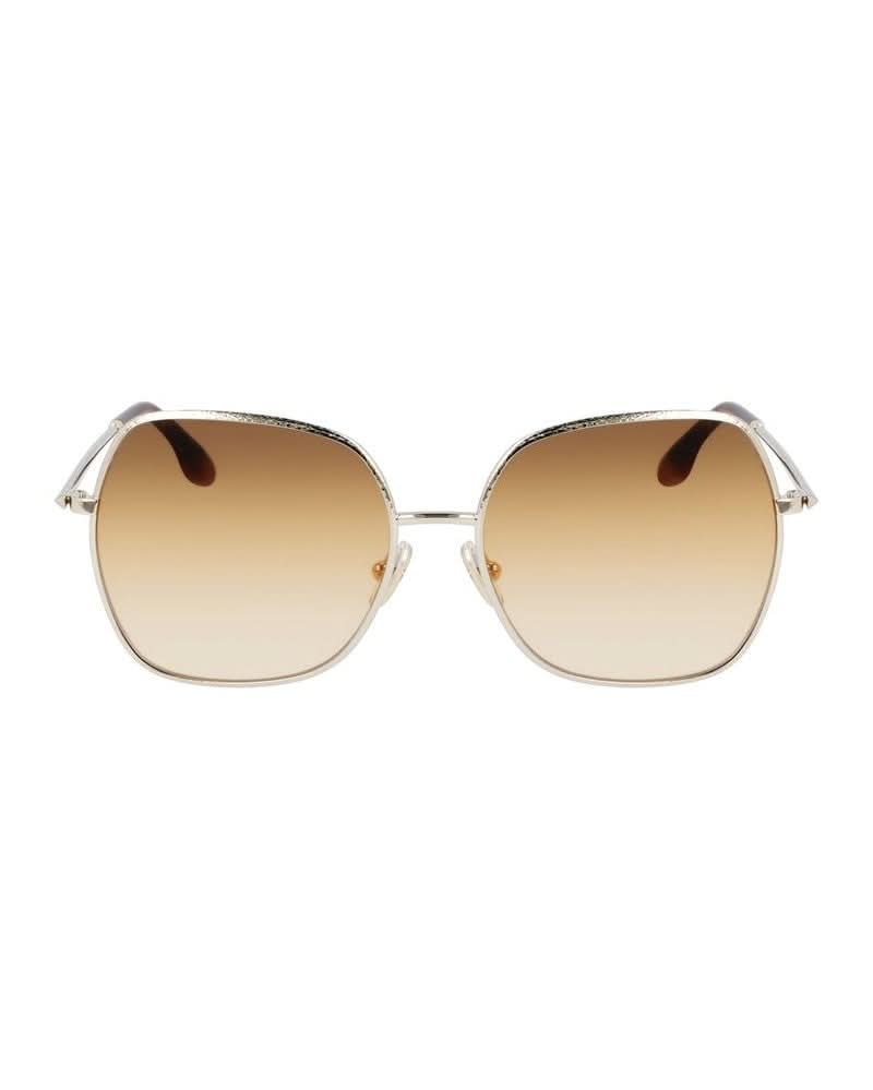 Victoria Beckham Gold Metal Sunglasses Sunglasses
