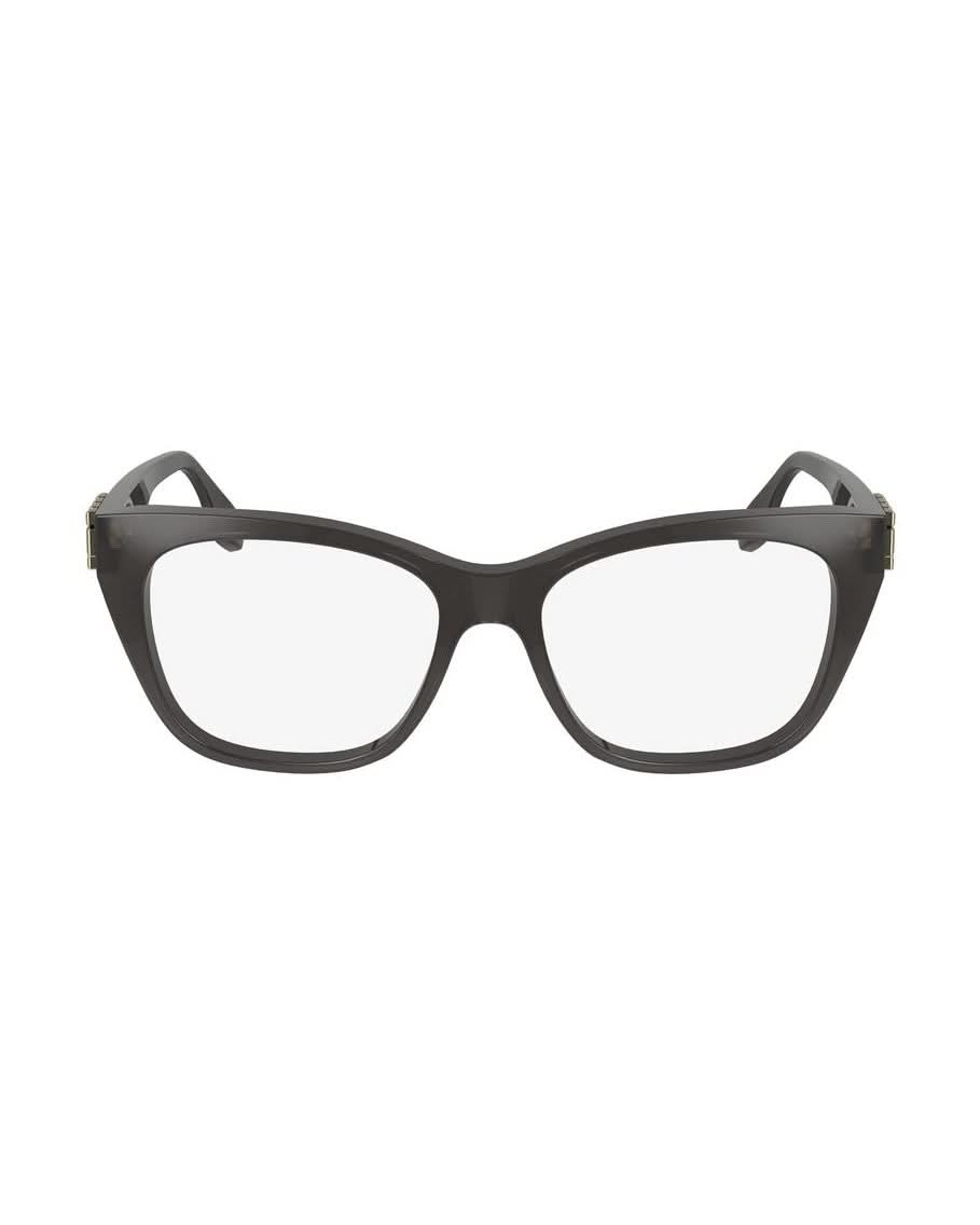 Victoria Beckham Gray Acetate Optical Frame Eyeglasses