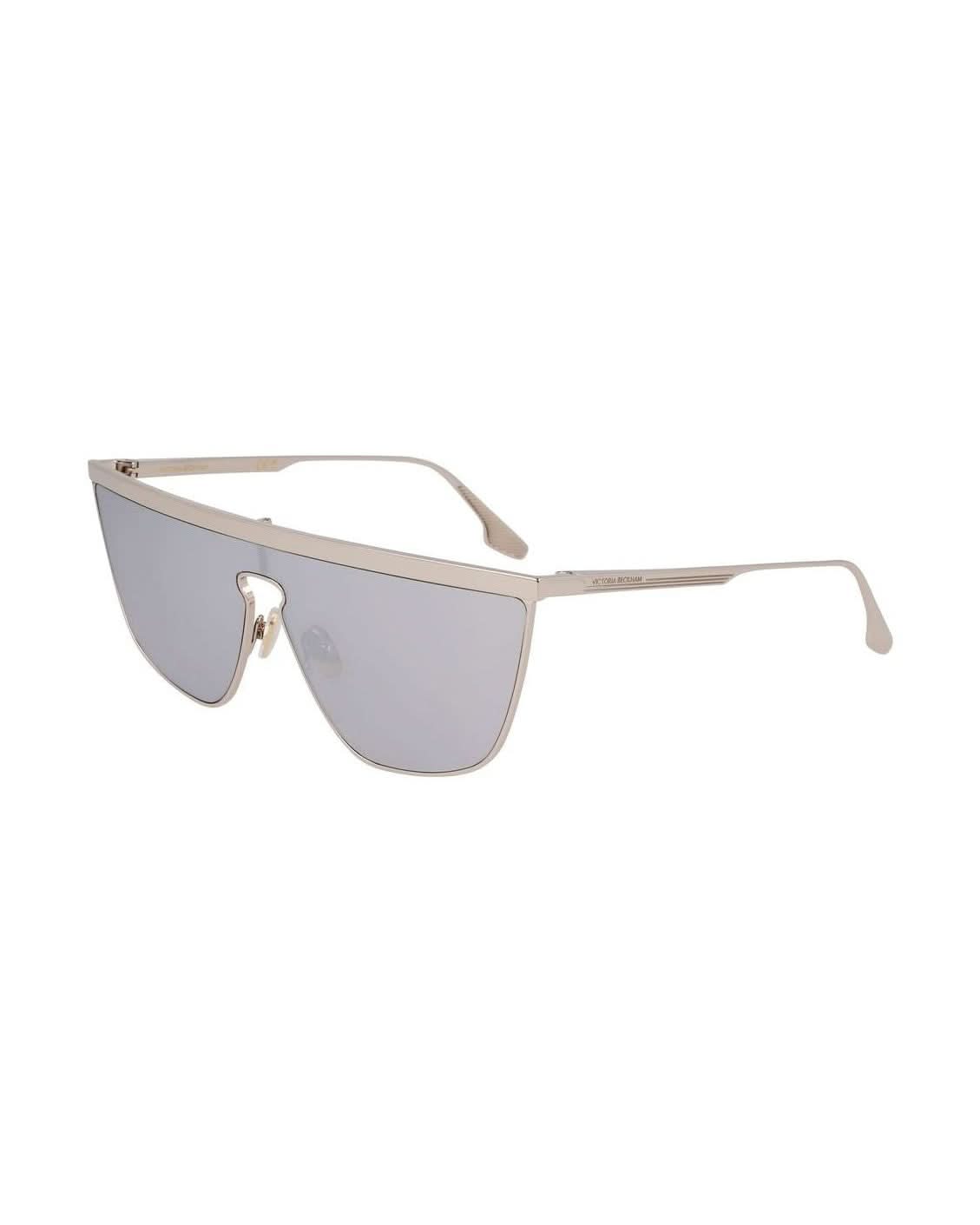 Victoria Beckham Gray Metal Sunglasses Sunglasses