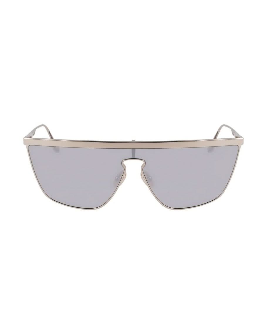 Victoria Beckham Gray Metal Sunglasses Sunglasses