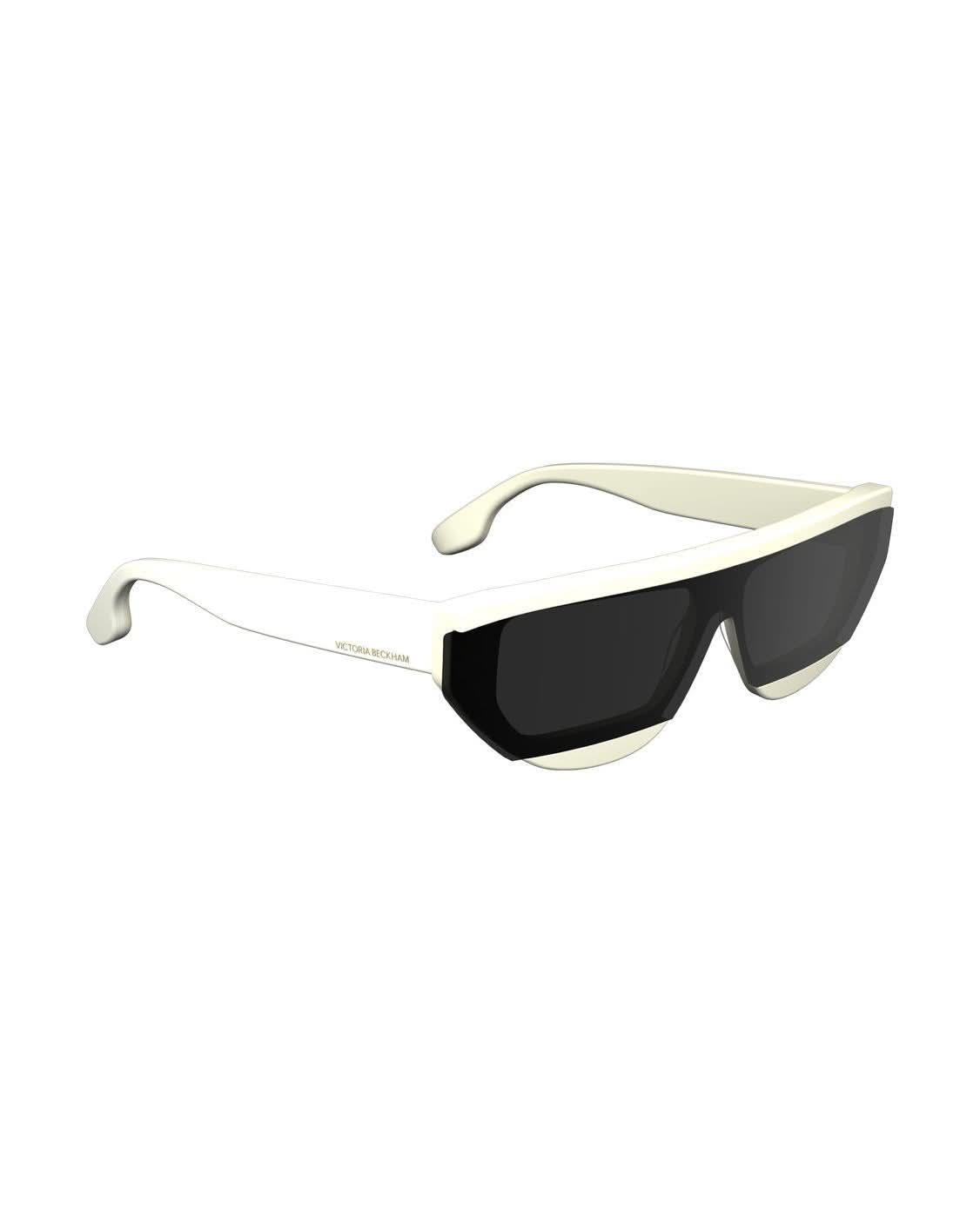 Victoria Beckham White Acetate Sunglasses Sunglasses