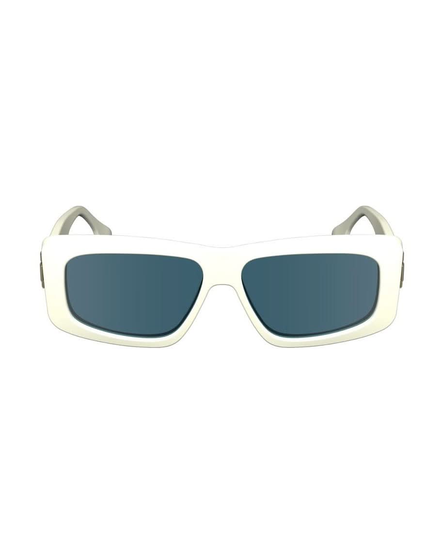 Victoria Beckham White Acetate Sunglasses Sunglasses