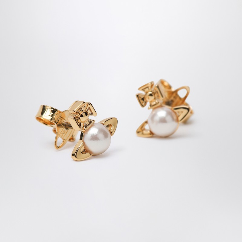 Vivienne Westwood Gold Balbina Earrings With Pearl Glam Steals