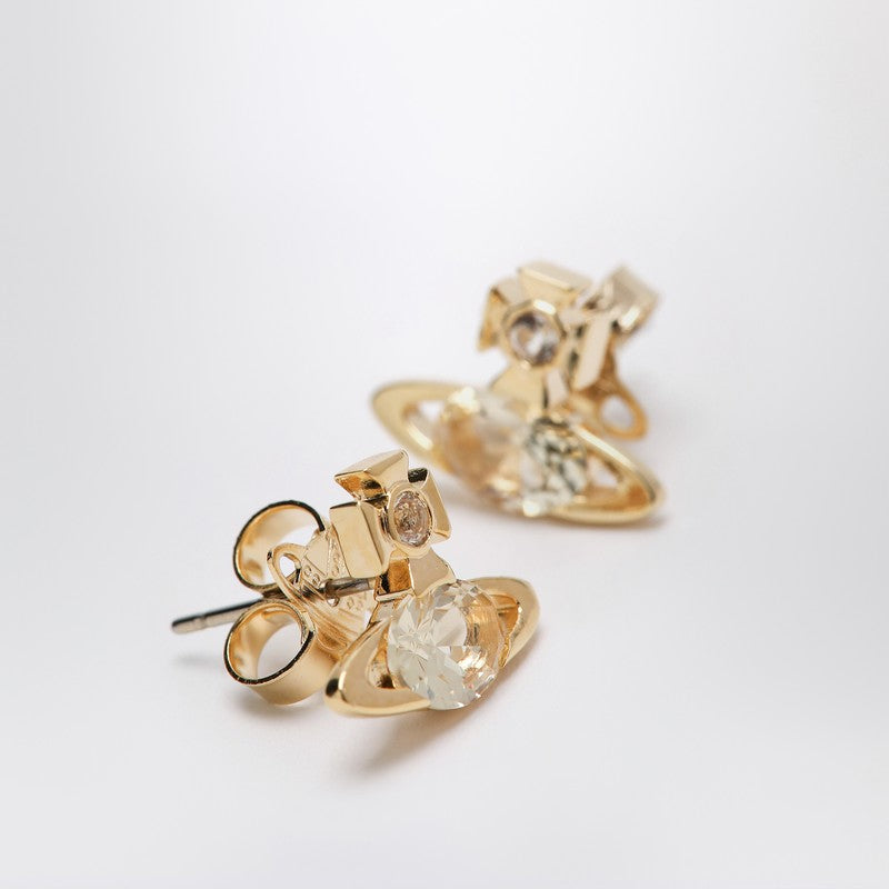 Vivienne Westwood Gold Nano Solitaire Earrings Glam Steals
