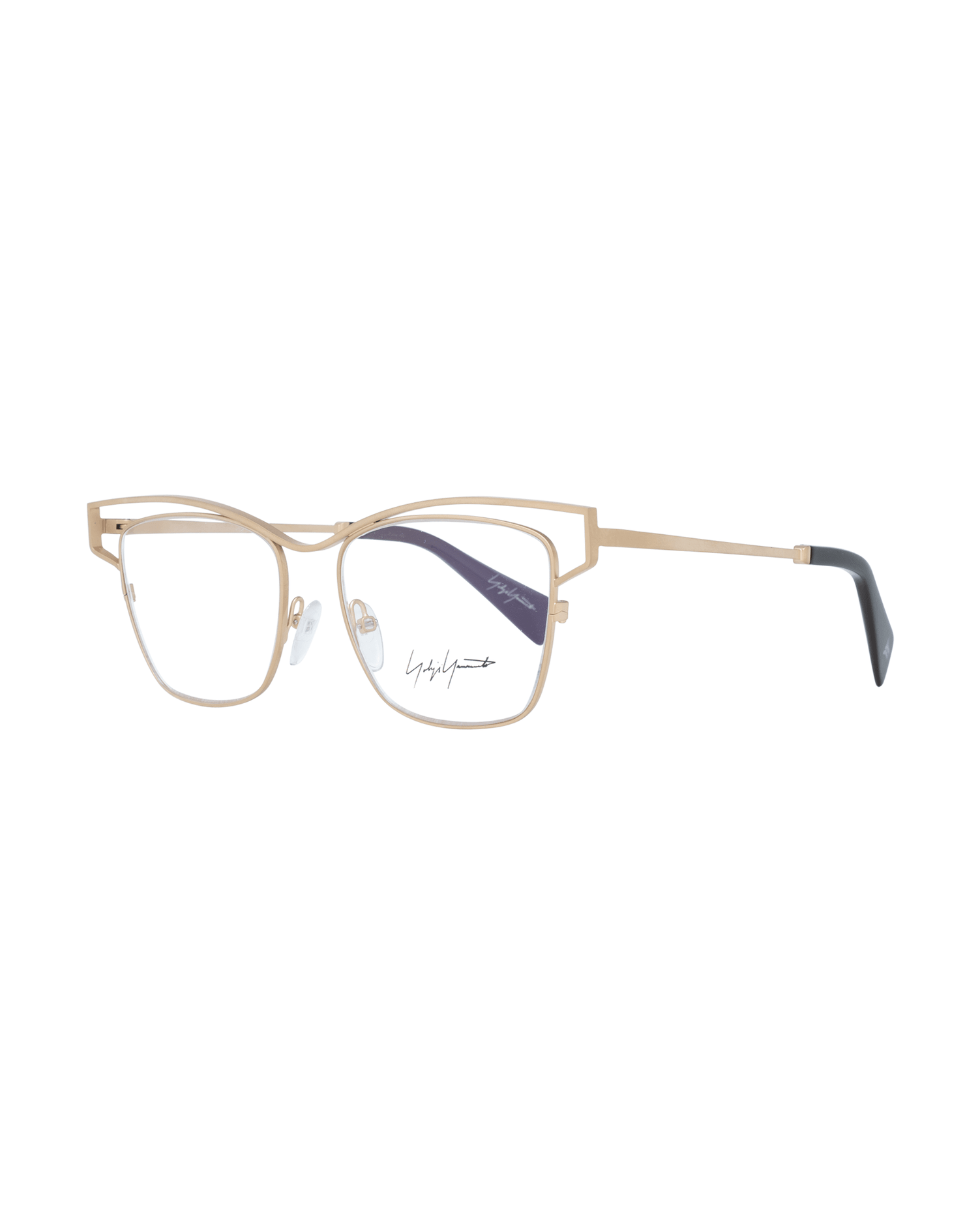 Yohji Yamamoto Gold Women Optical Frame Eyeglasses