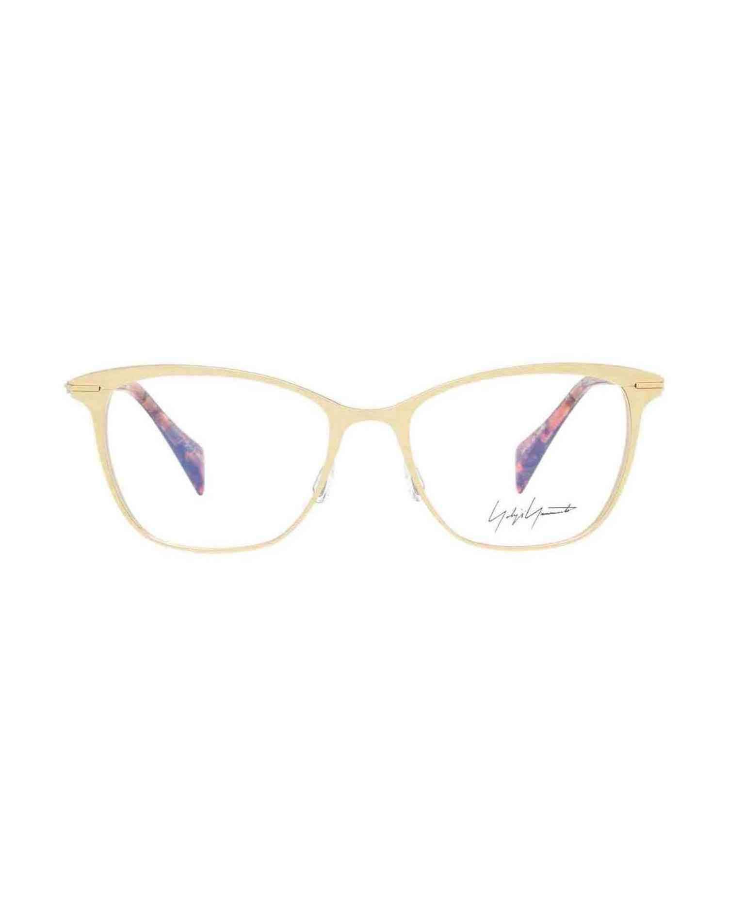 Yohji Yamamoto Gold Women Optical Frame Eyeglasses