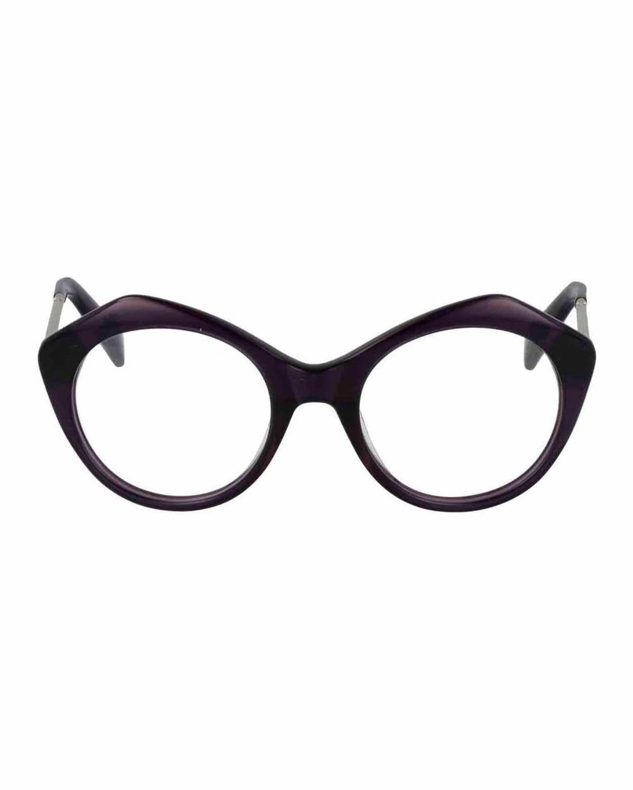 Yohji Yamamoto Purple Women Optical Frame Eyeglasses