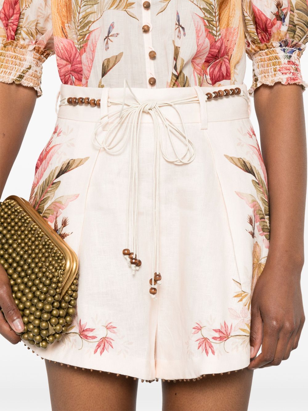 Zimmermann Beige Shorts Glam Steals