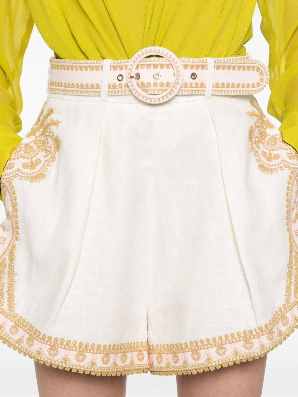 Zimmermann Beige Shorts Glam Steals