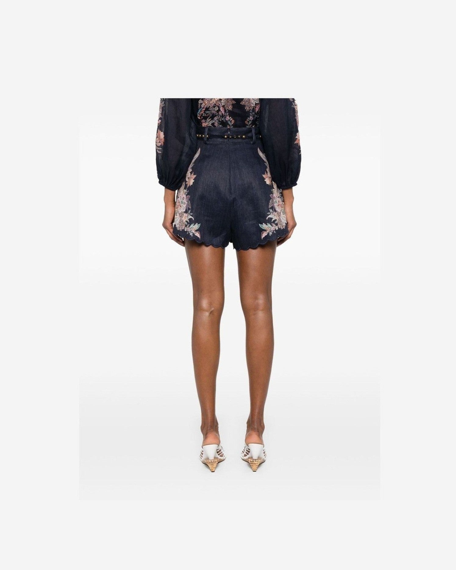 Zimmermann Blue Shorts Glam Steals