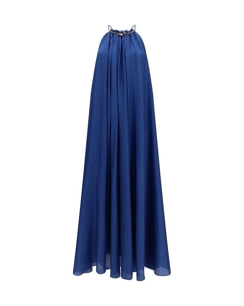 Zimmermann Blue Silk Cocktail Dress Glam Steals
