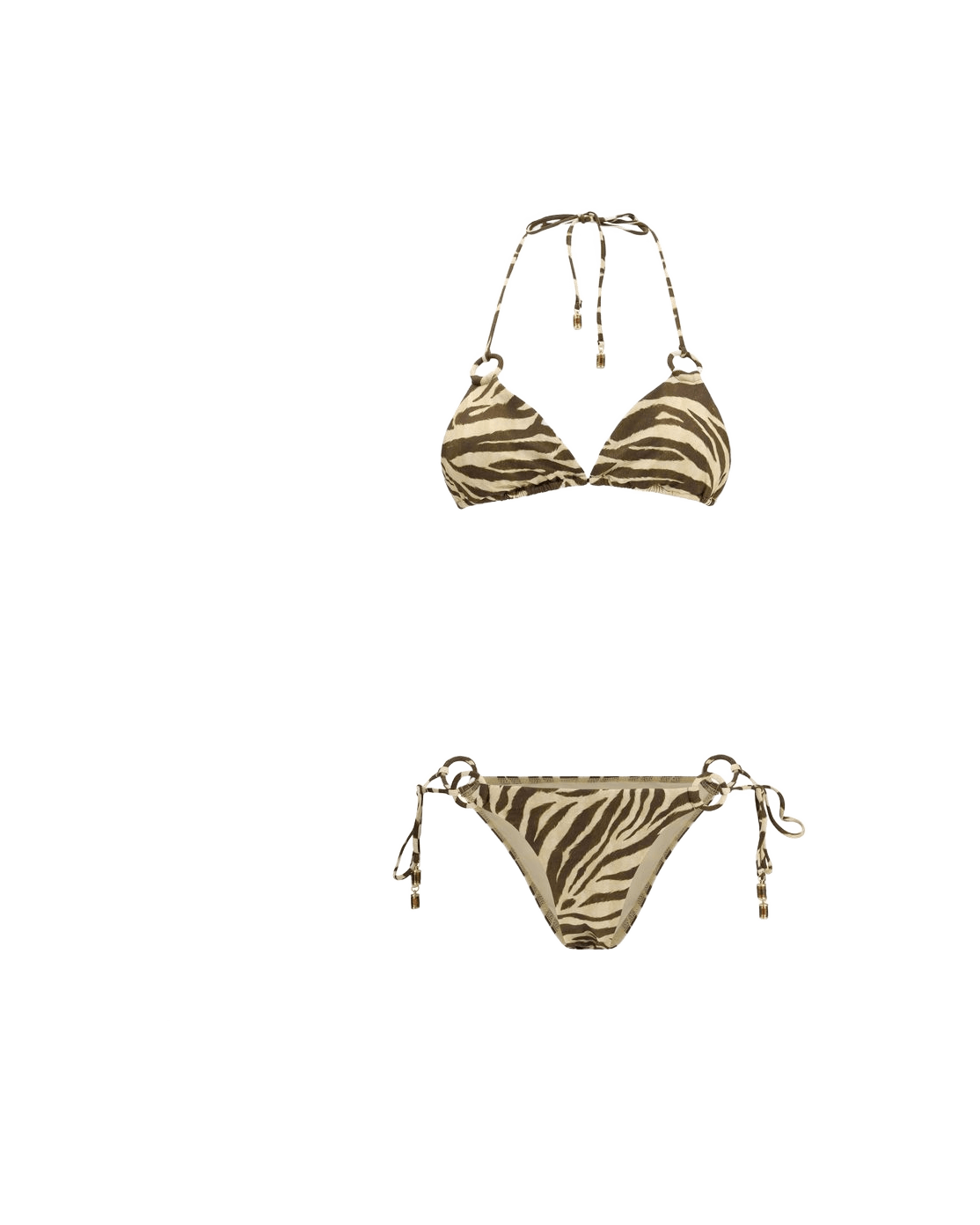 Zimmermann Brown Polyamide Bikini Glam Steals
