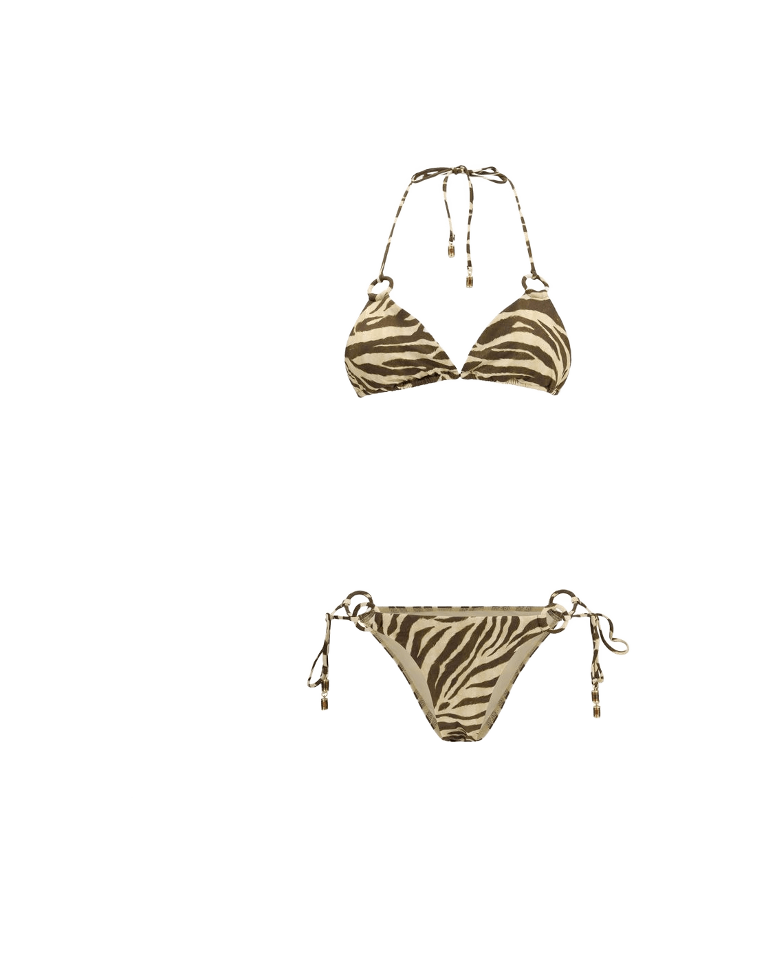 Zimmermann Brown Polyamide Bikini Glam Steals