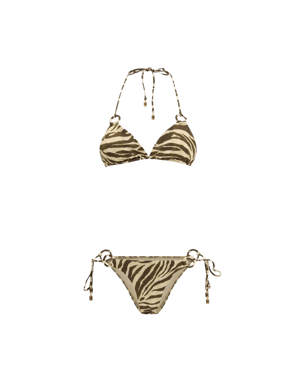 Zimmermann Brown Polyamide Bikini Glam Steals