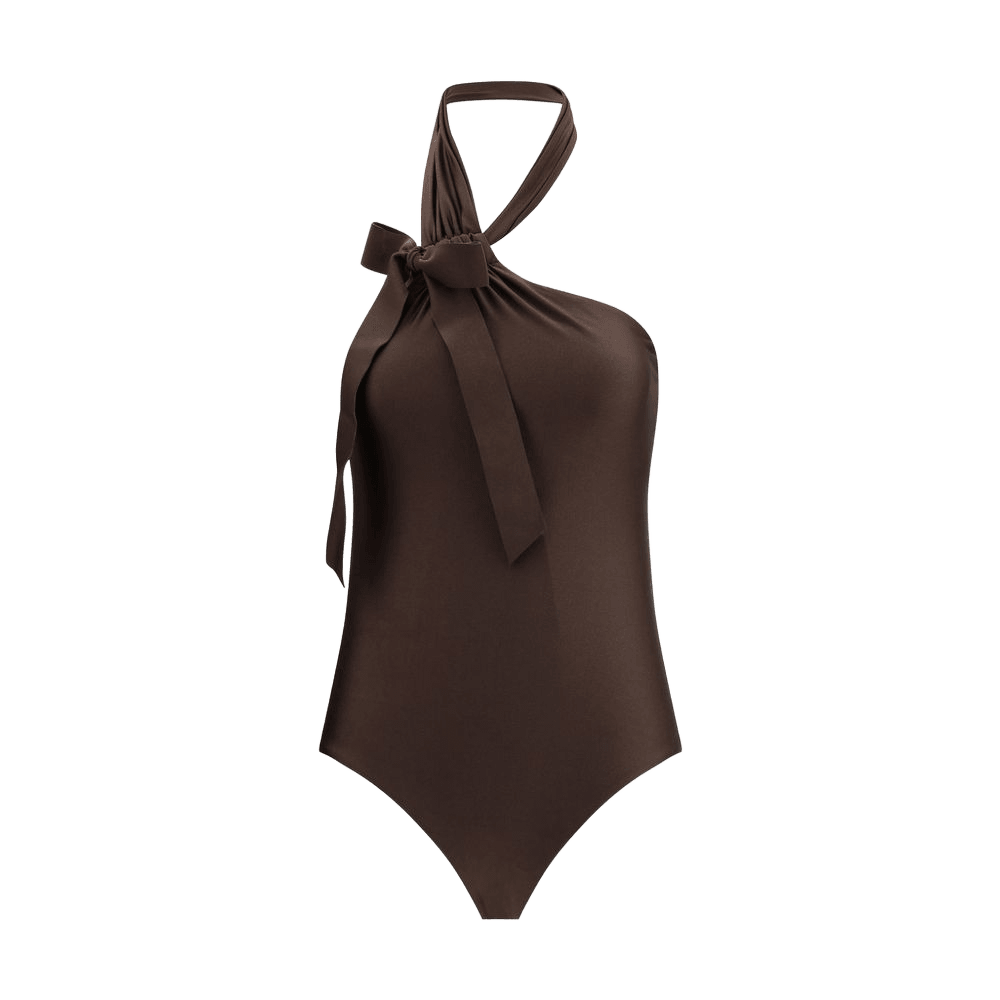 Zimmermann Brown Polyamide One Piece Swimsuit