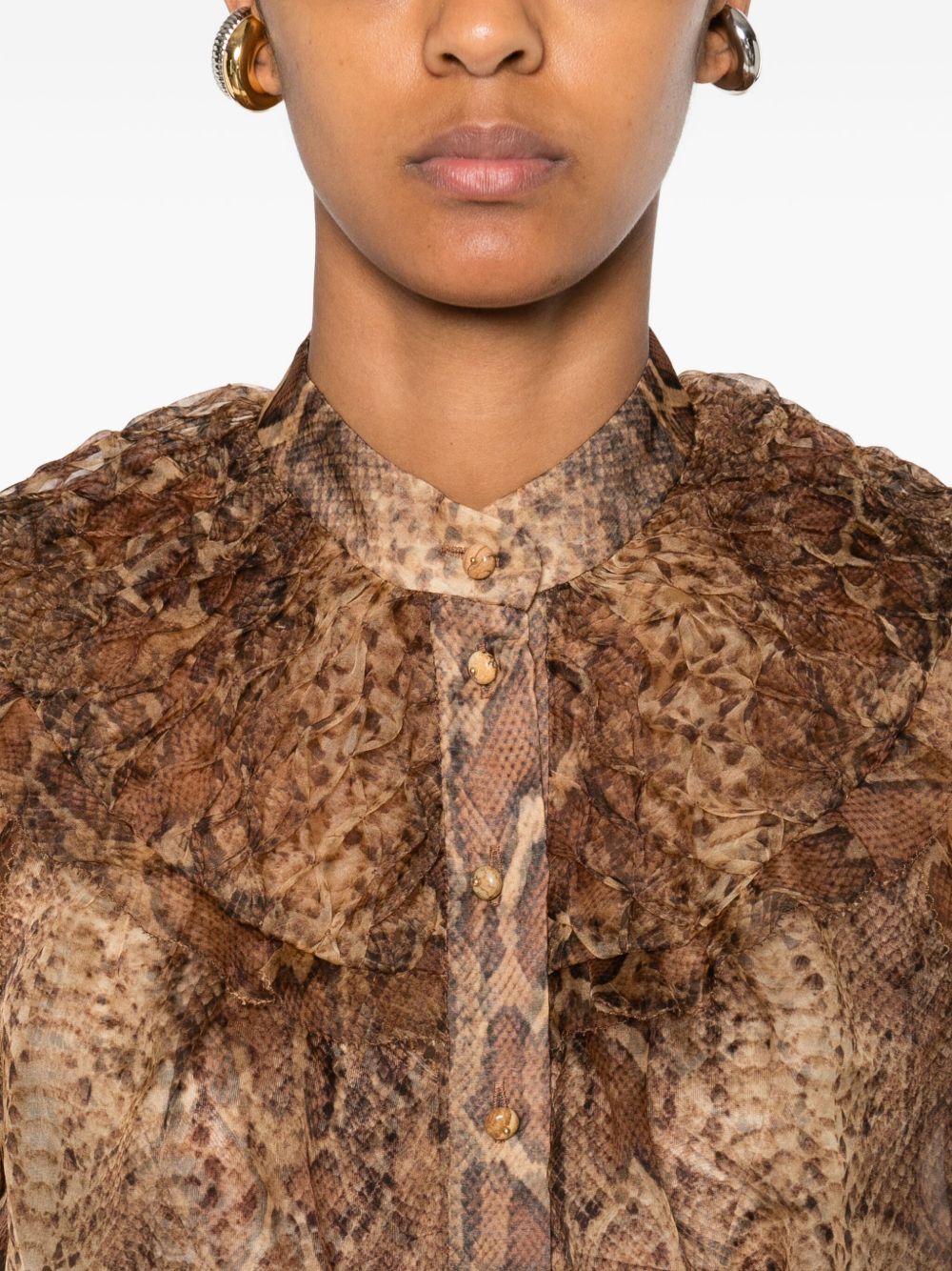 Zimmermann Brown Shirt Glam Steals
