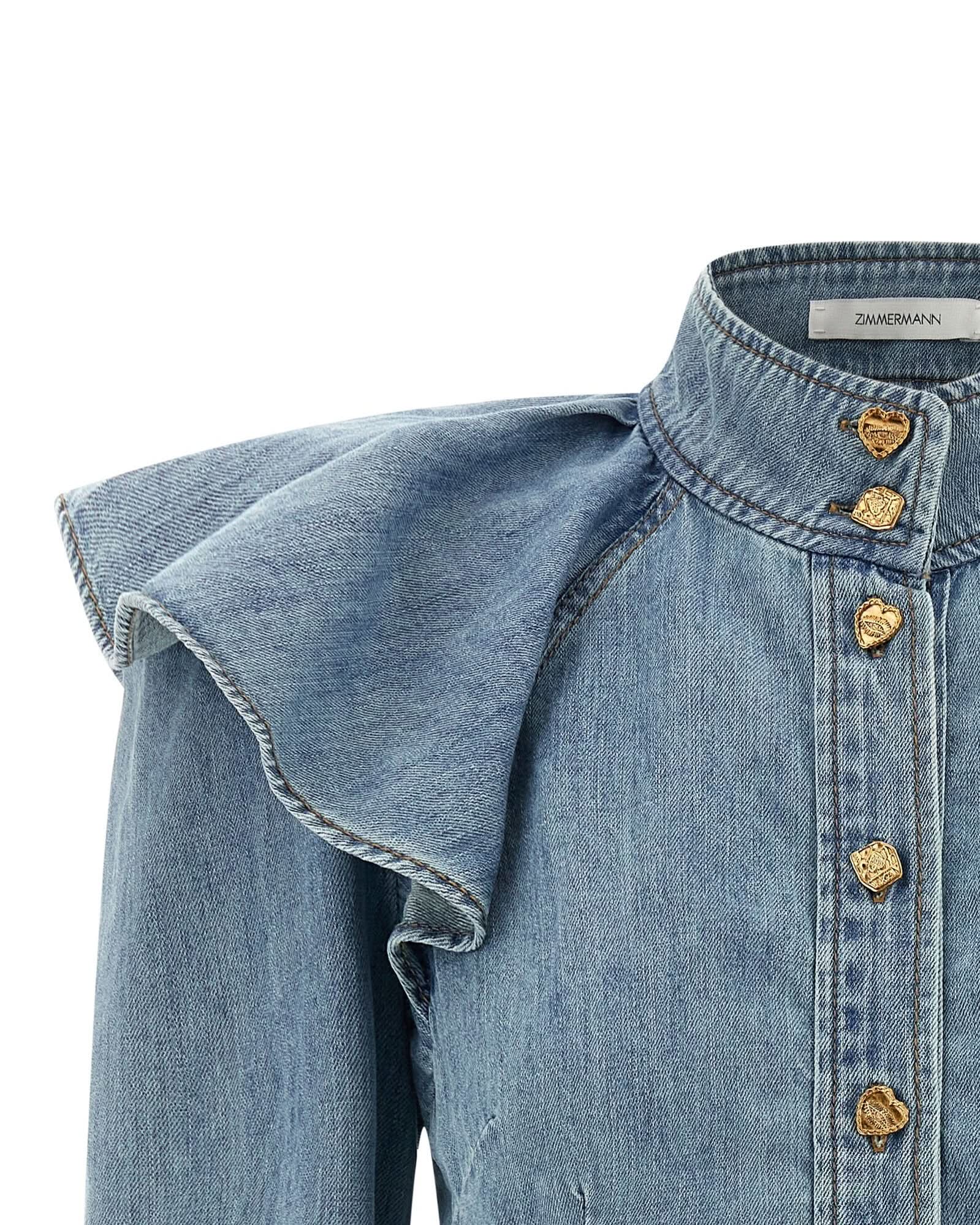 Zimmermann Denim Crush Blouse Glam Steals