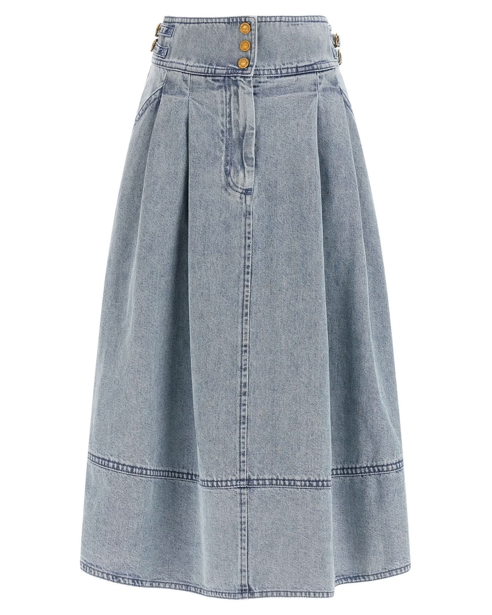Zimmermann Denim Skirt Glam Steals