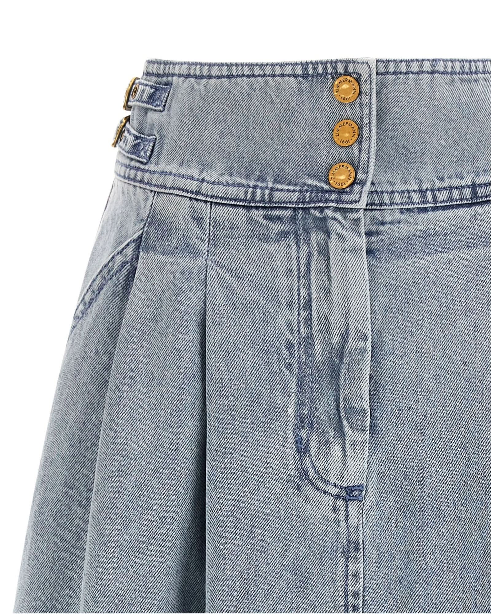 Zimmermann Denim Skirt Glam Steals