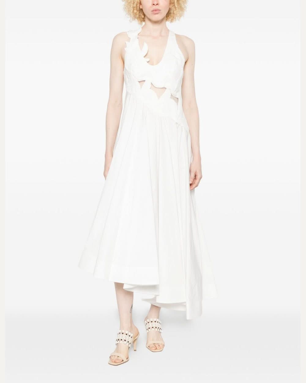 Zimmermann Luna Cotton Midi Dress Glam Steals