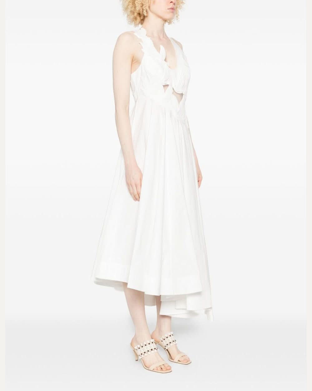 Zimmermann Luna Cotton Midi Dress Glam Steals