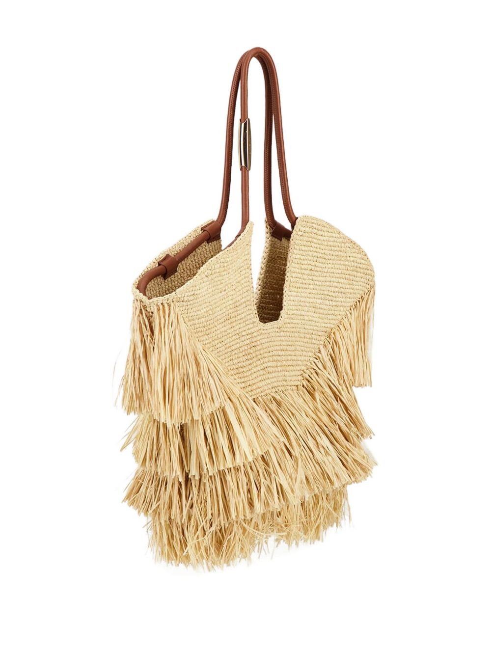 Zimmermann Goldentime Medium Raffia Tote Bag Glam Steals