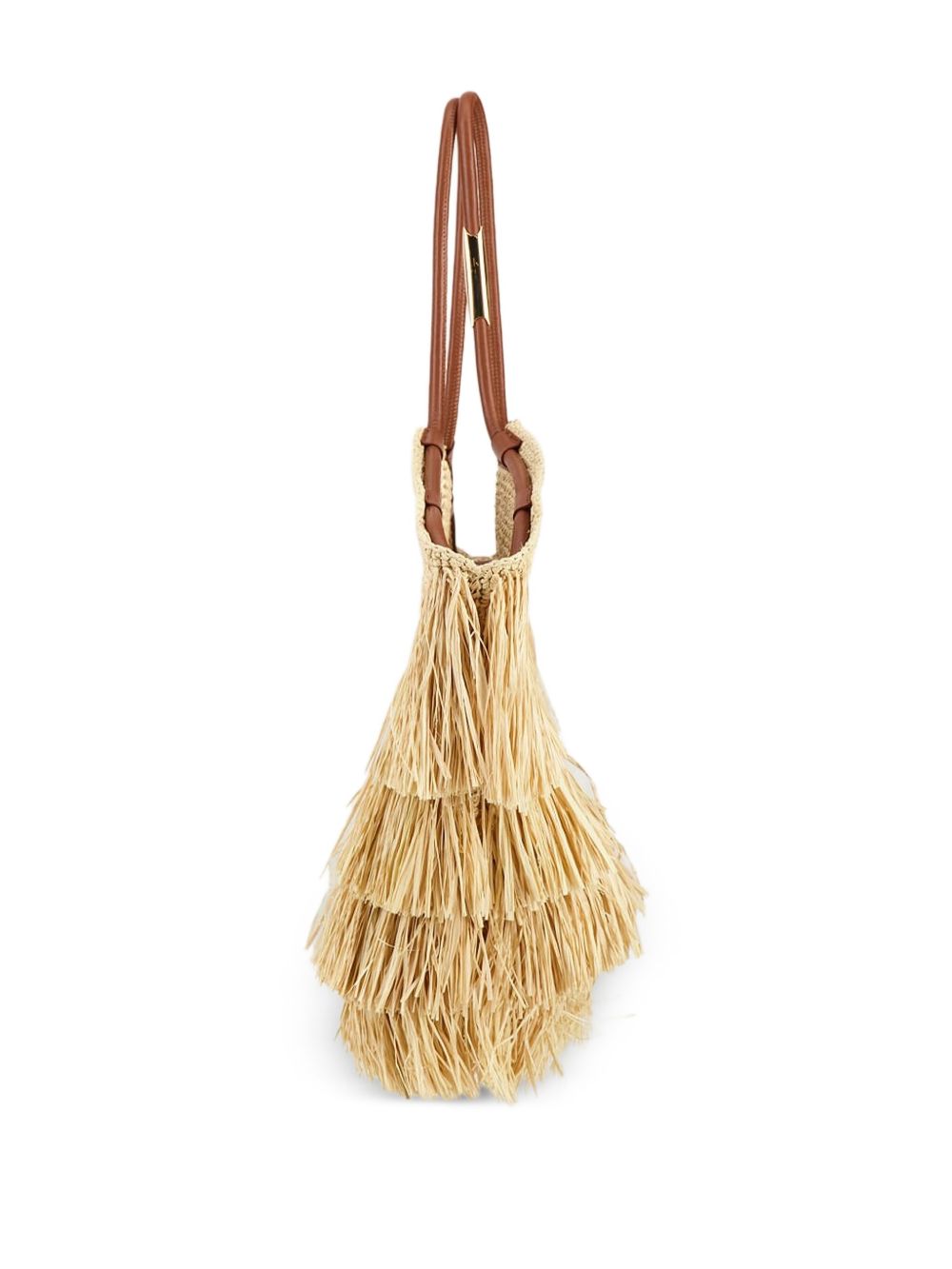 Zimmermann Goldentime Medium Raffia Tote Bag Glam Steals