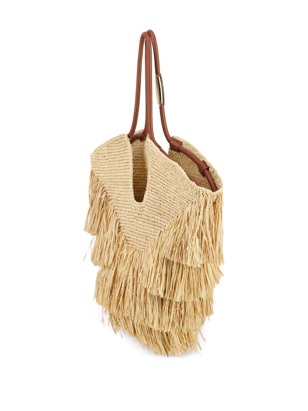 Zimmermann Goldentime Medium Raffia Tote Bag Glam Steals