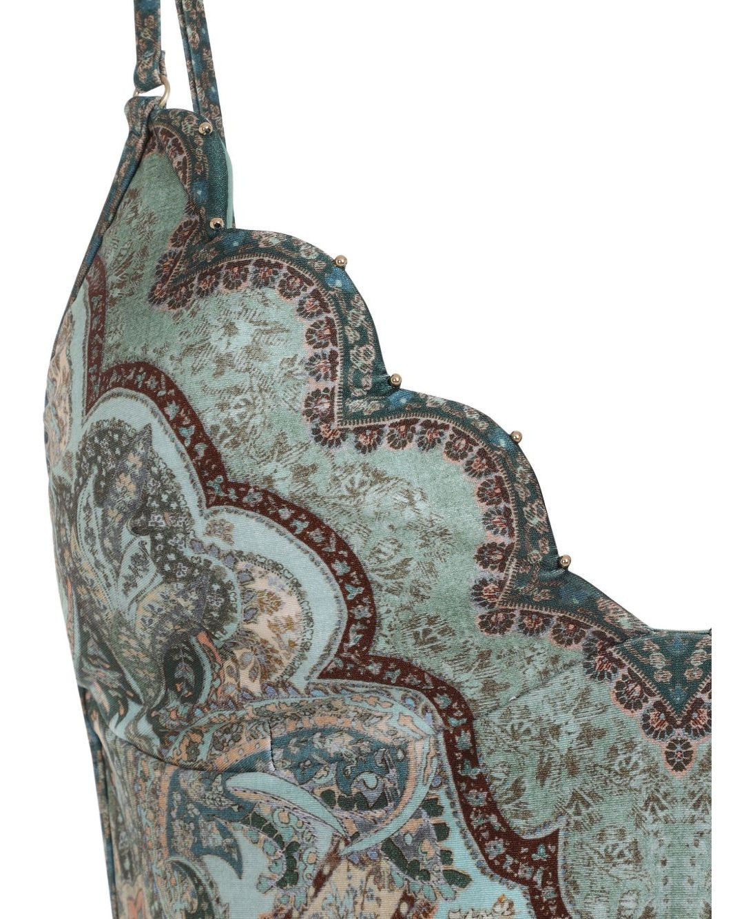 Zimmermann Green One Piece Swimsuit Glam Steals