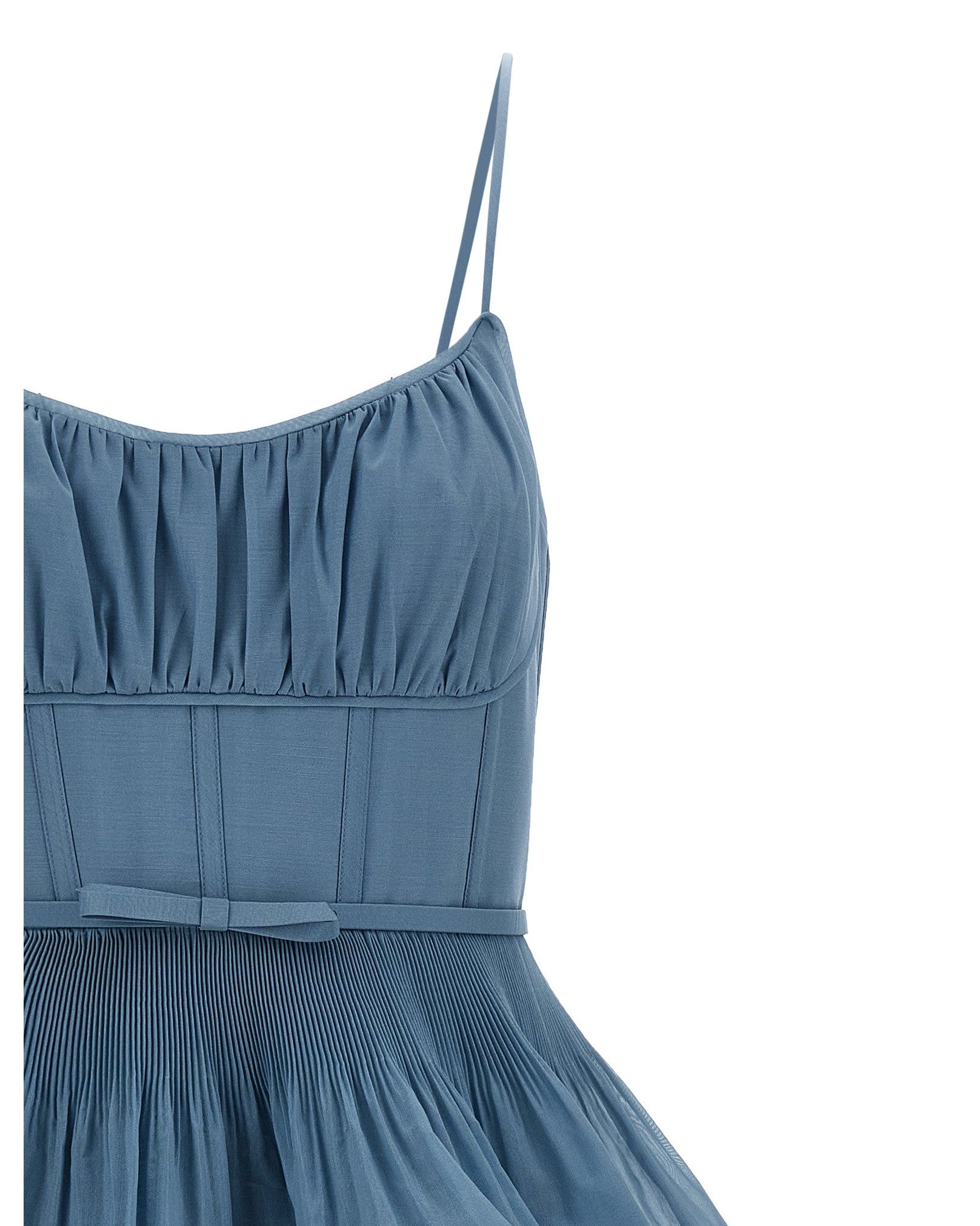 Zimmermann Pleated Tiered Midi Dress Glam Steals